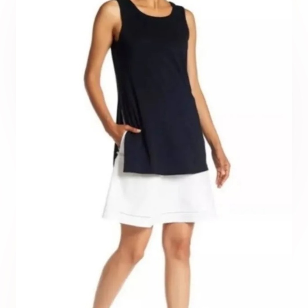 Theory petite mixed media dress for work